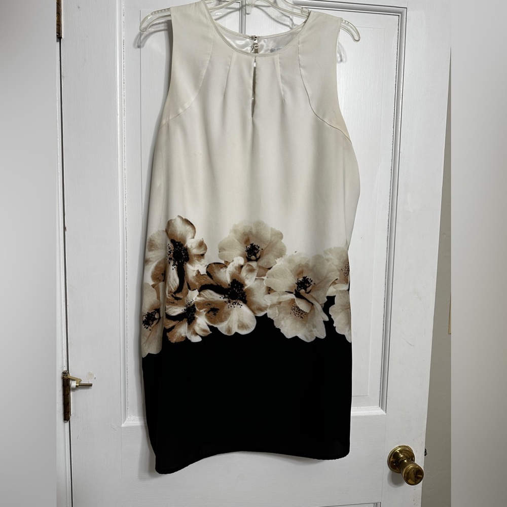 Knee length dress for all seasons. add a sweater,tights,boots. So stylish.